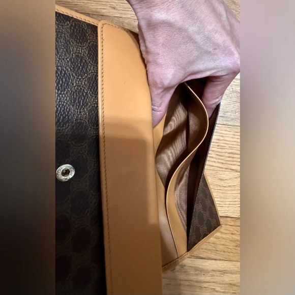 Celine Triomphe Vintage Macadam Canvas leather wallet - Picture 7 of 11